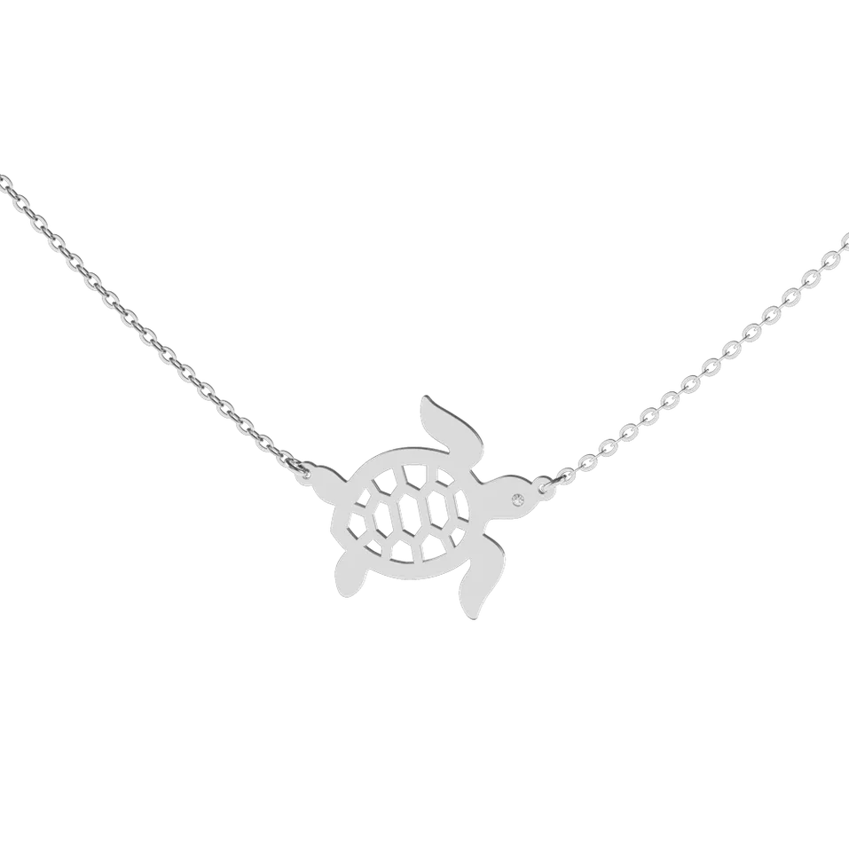 Náhrdelník s diamantom Turtle