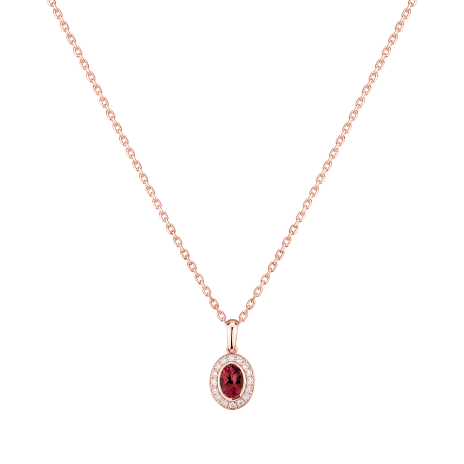 Prívesok s rubínom a diamantmi Lovely Amulet