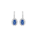 Náušnice s diamantmi a tanzanitom Princess2