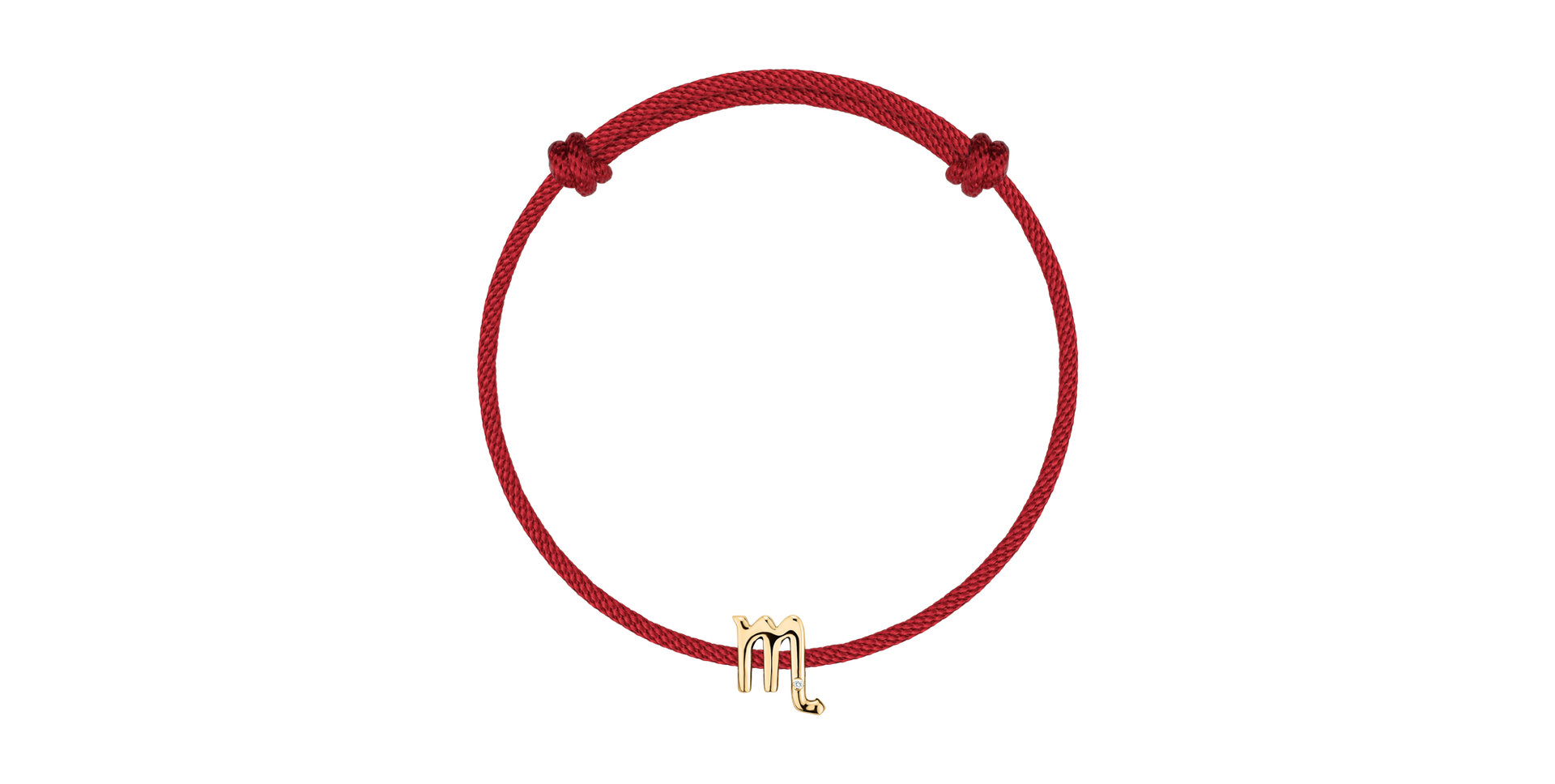 Diamantový náramok so šnúrkou Scorpio