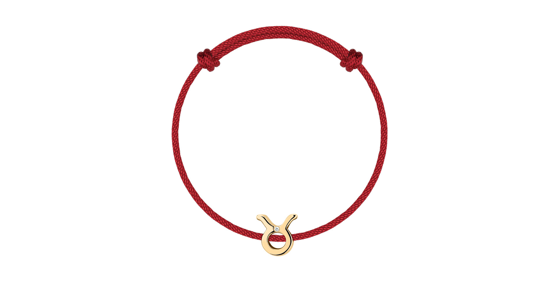 Diamantový náramok so šnúrkou Taurus