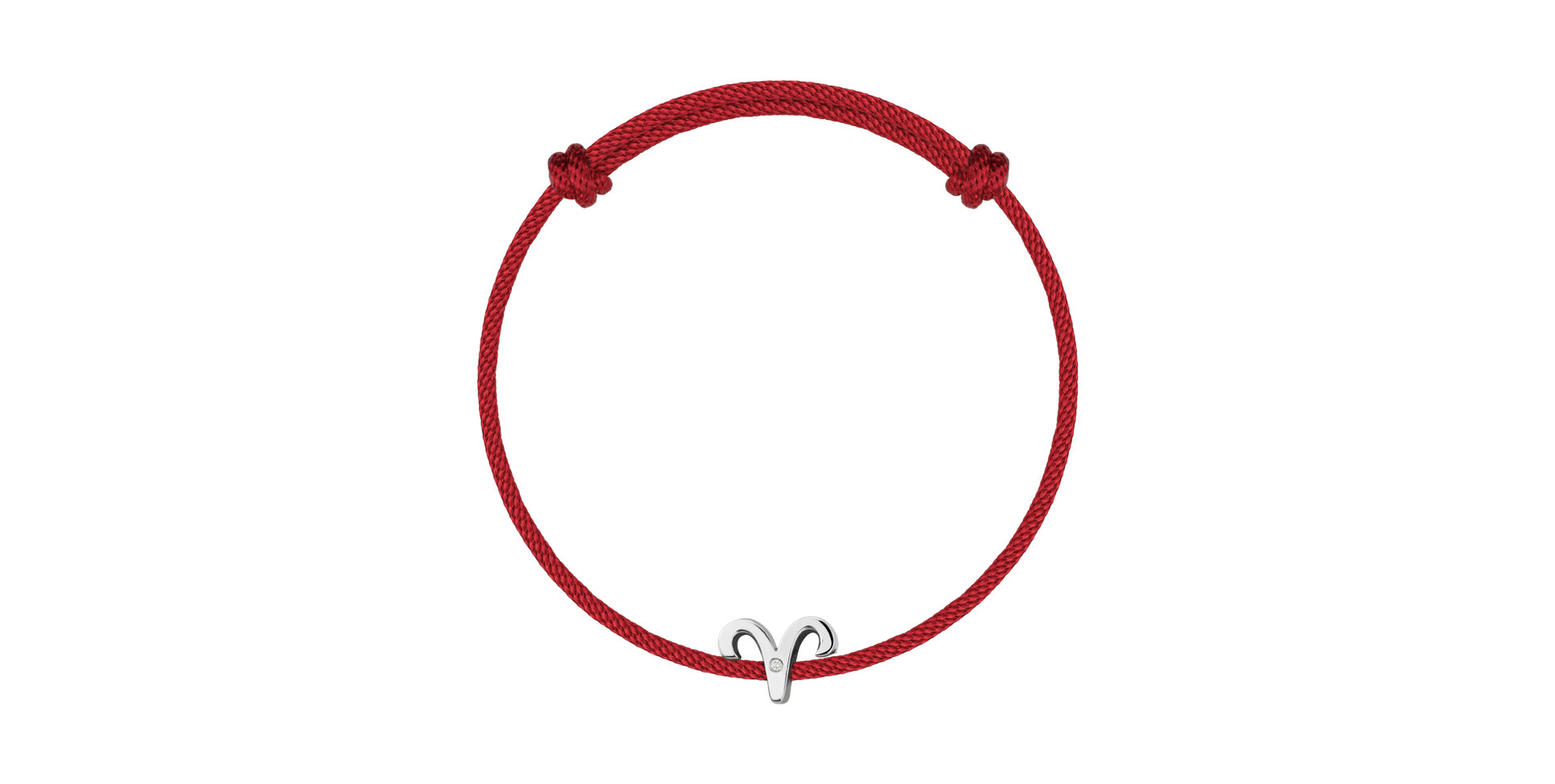 Diamantový náramok so šnúrkou Aries