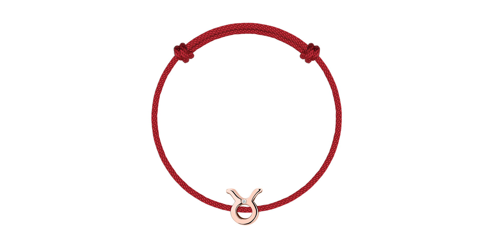 Diamantový náramok so šnúrkou Taurus