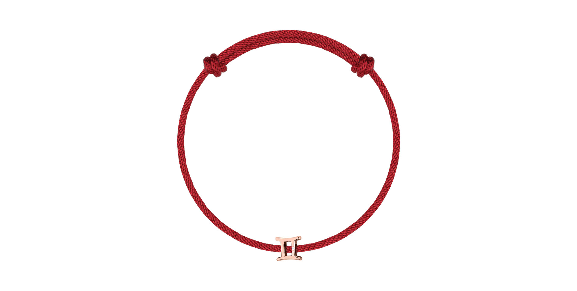 Diamantový náramok so šnúrkou Gemini