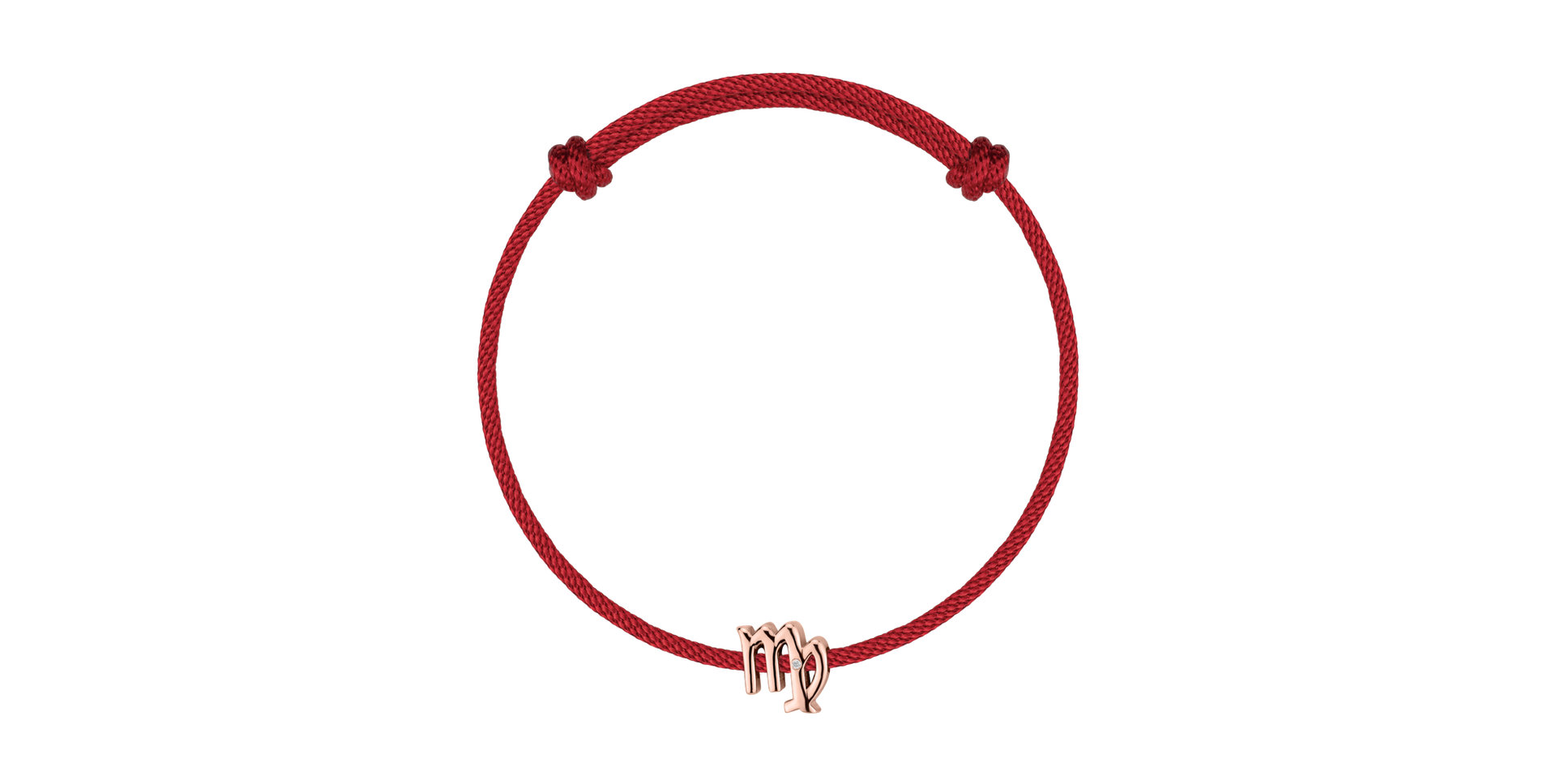 Diamantový náramok so šnúrkou Virgo