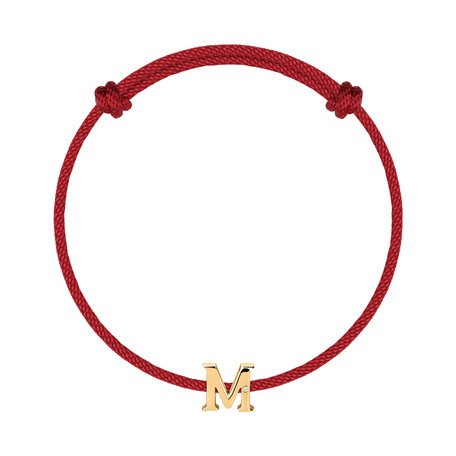 Diamantový náramok so šnúrkou Flat Line M