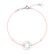 Diamantový náramok so šnúrkou Love Circle3