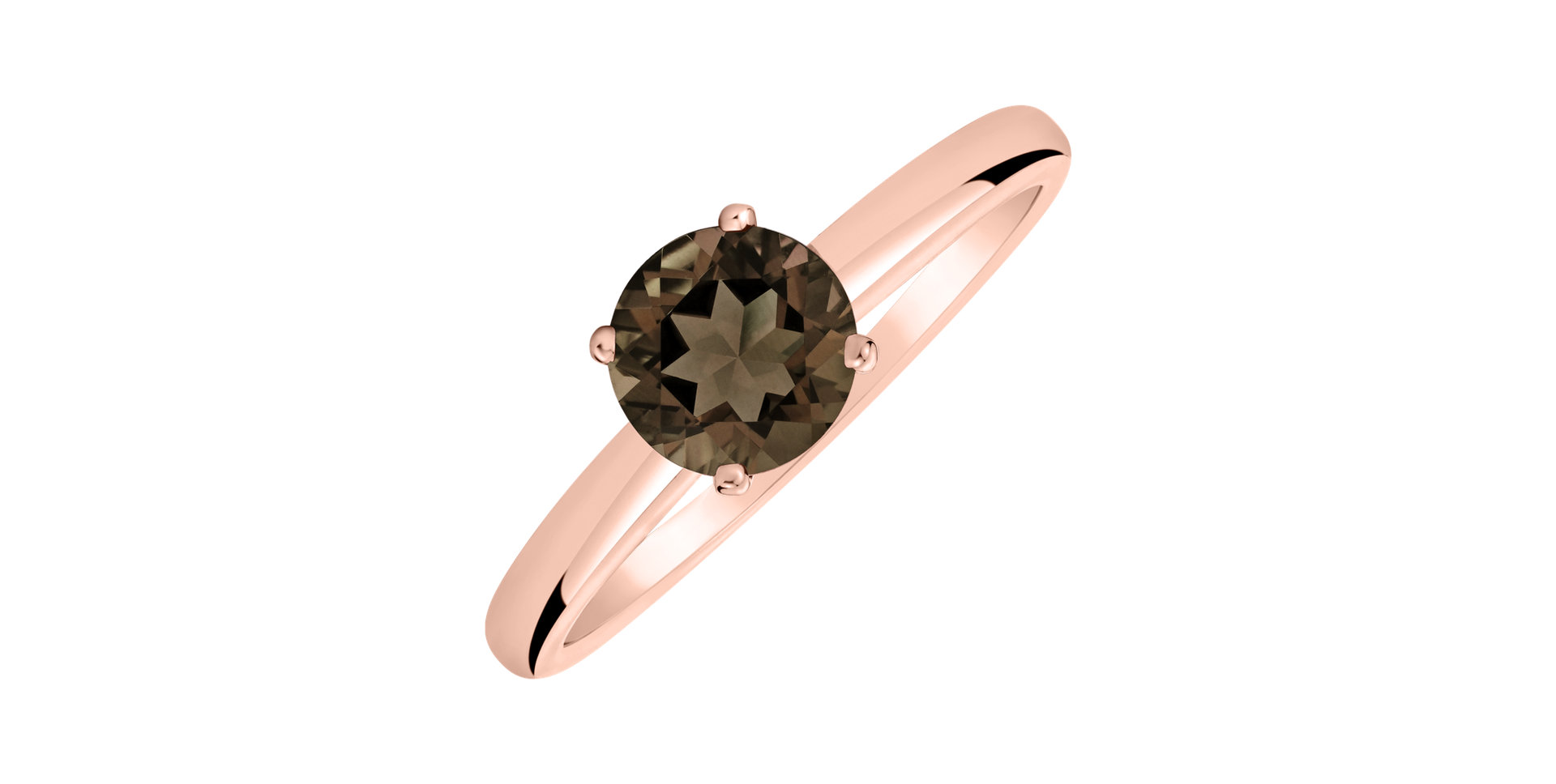 Prsteň so smoky quartzom Bonbon