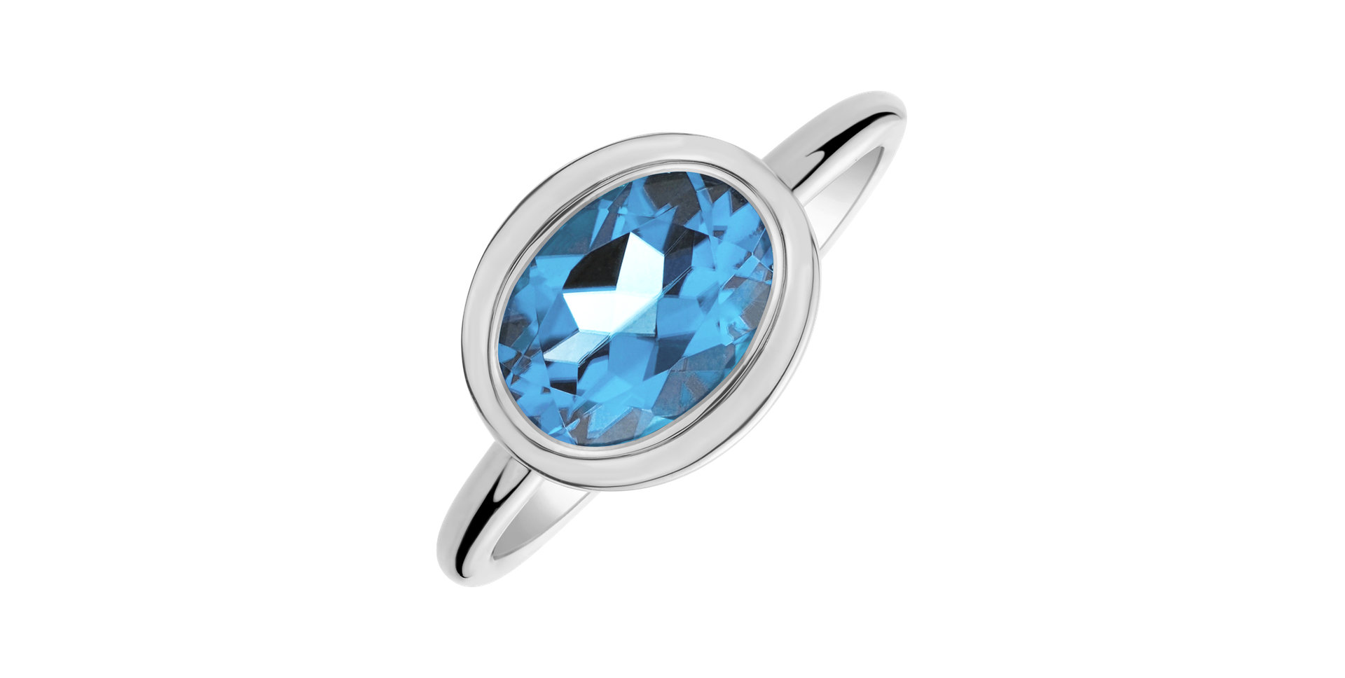 Prsteň s topásom swiss Bonbon