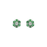Náušnice s diamantom a smaragdmi Shiny Constellation2