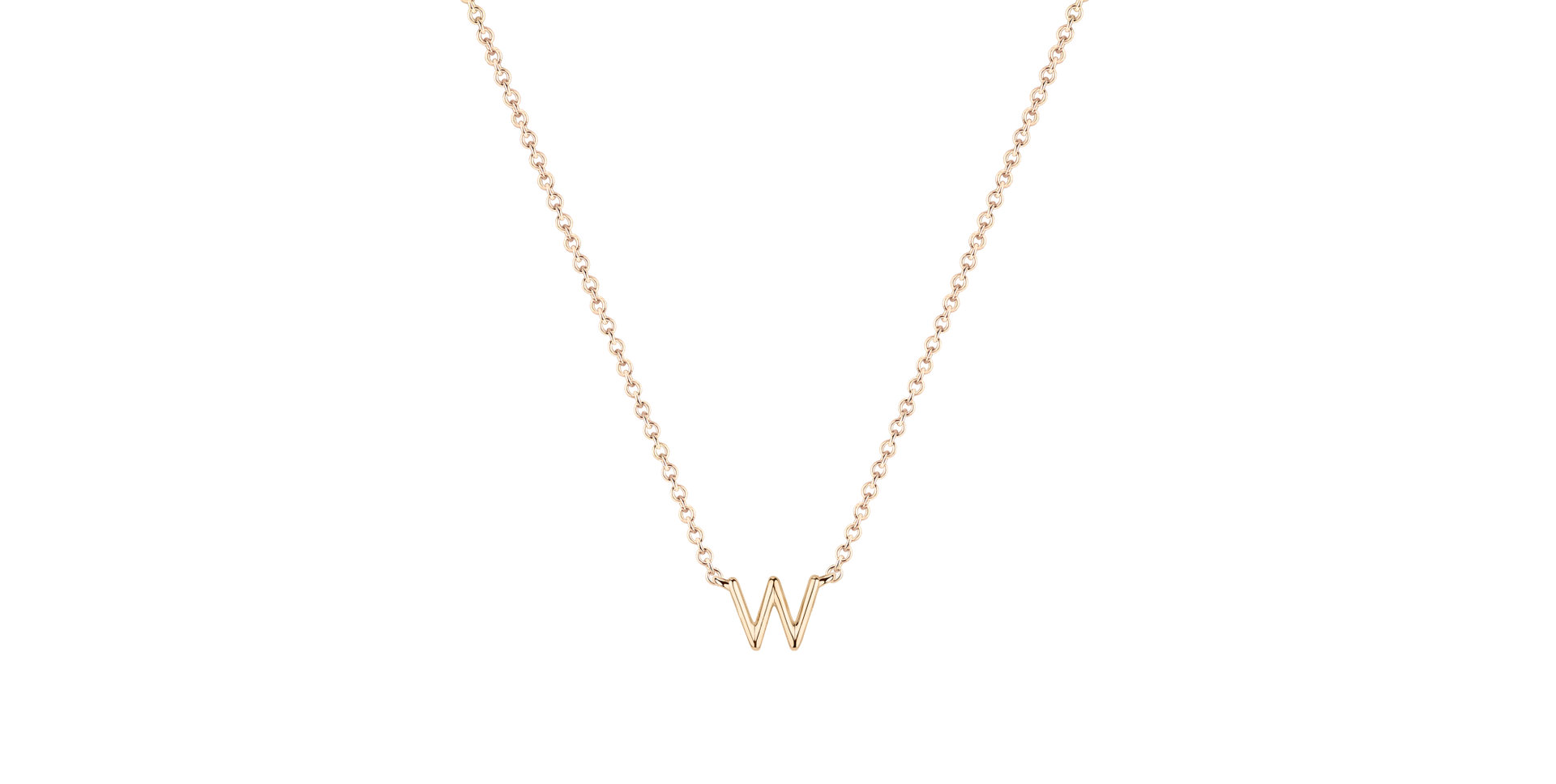 Náhrdelník s diamantom Round Line W