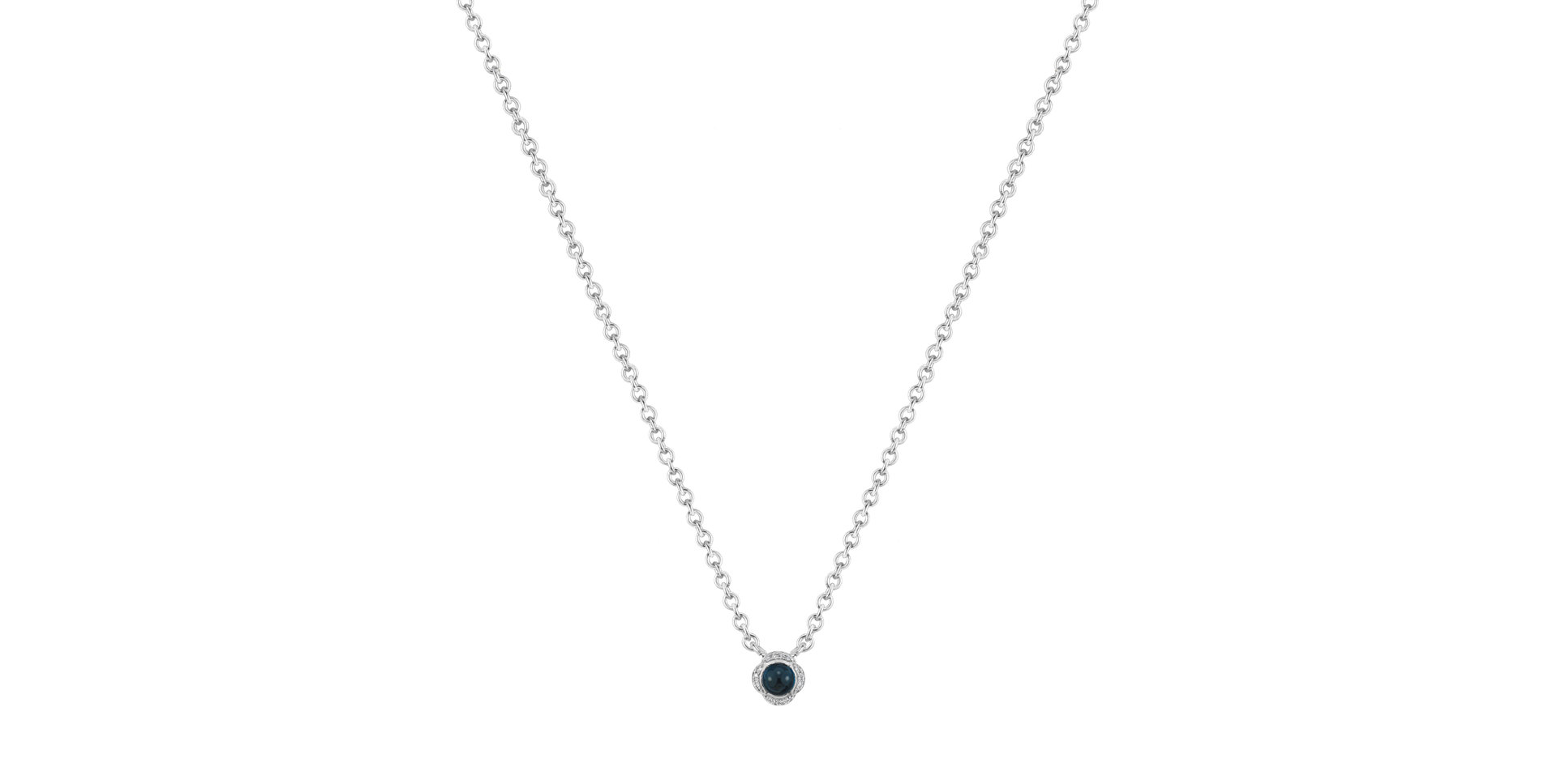 Náhrdelník s diamantmi a topásom Genevieve