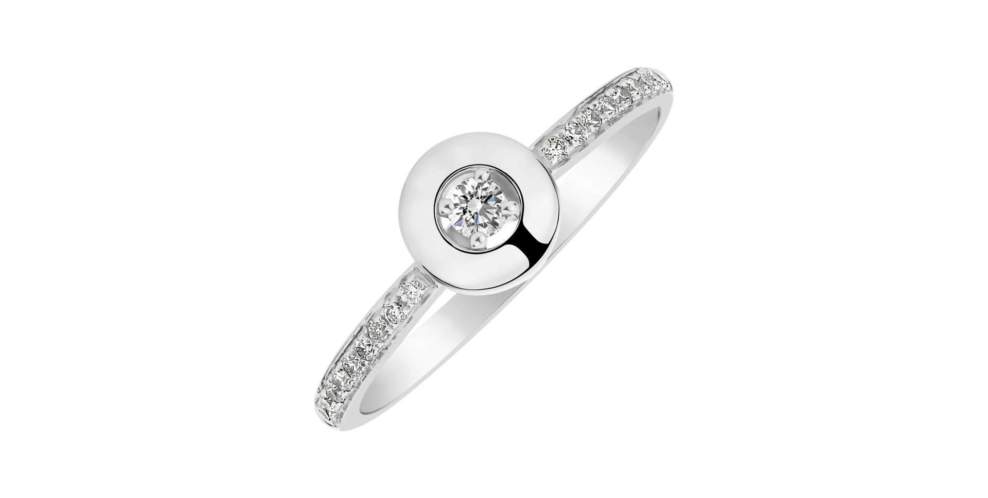 Prsteň s diamantmi Moon Opus