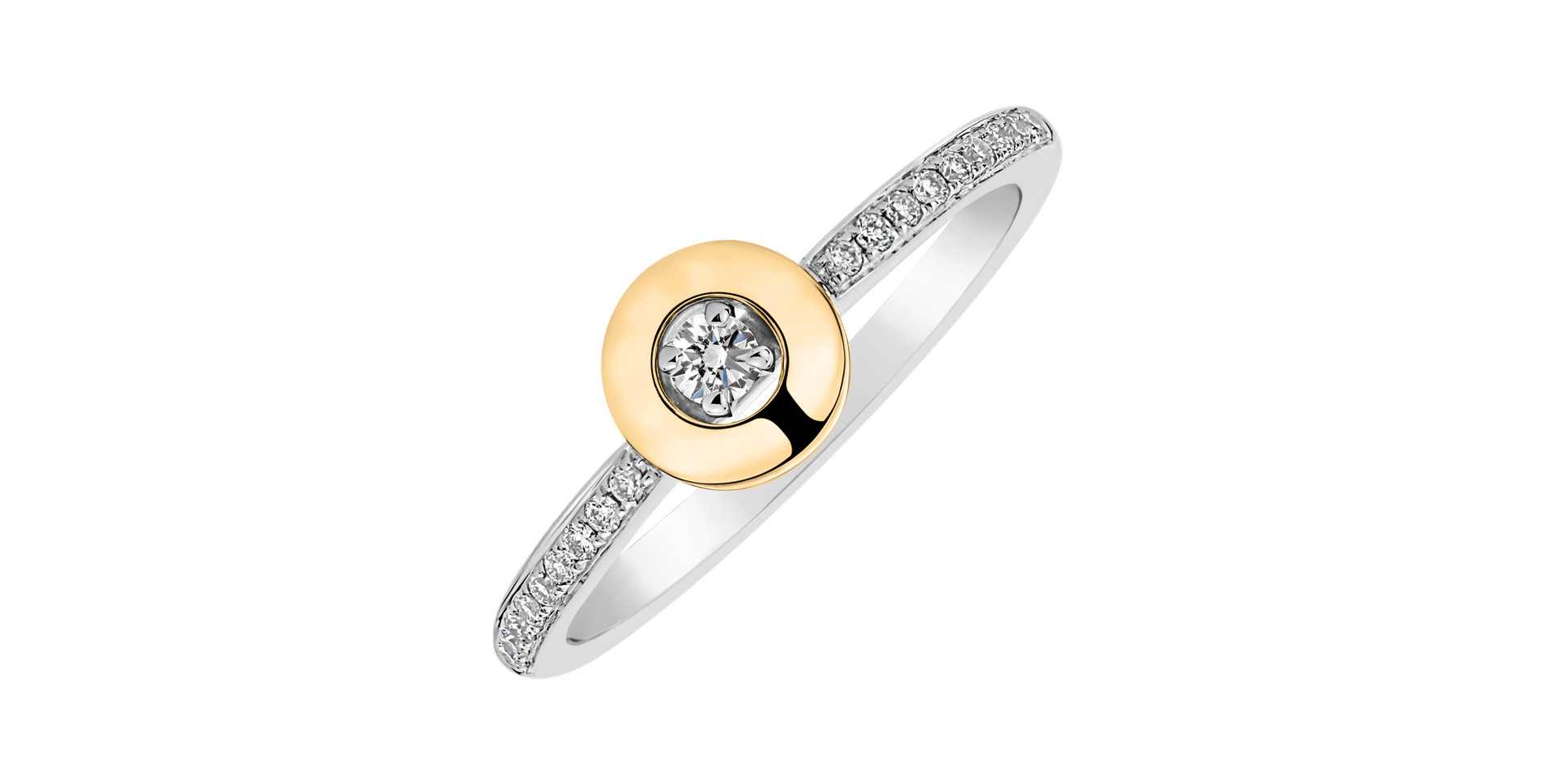 Prsteň s diamantmi Moon Opus