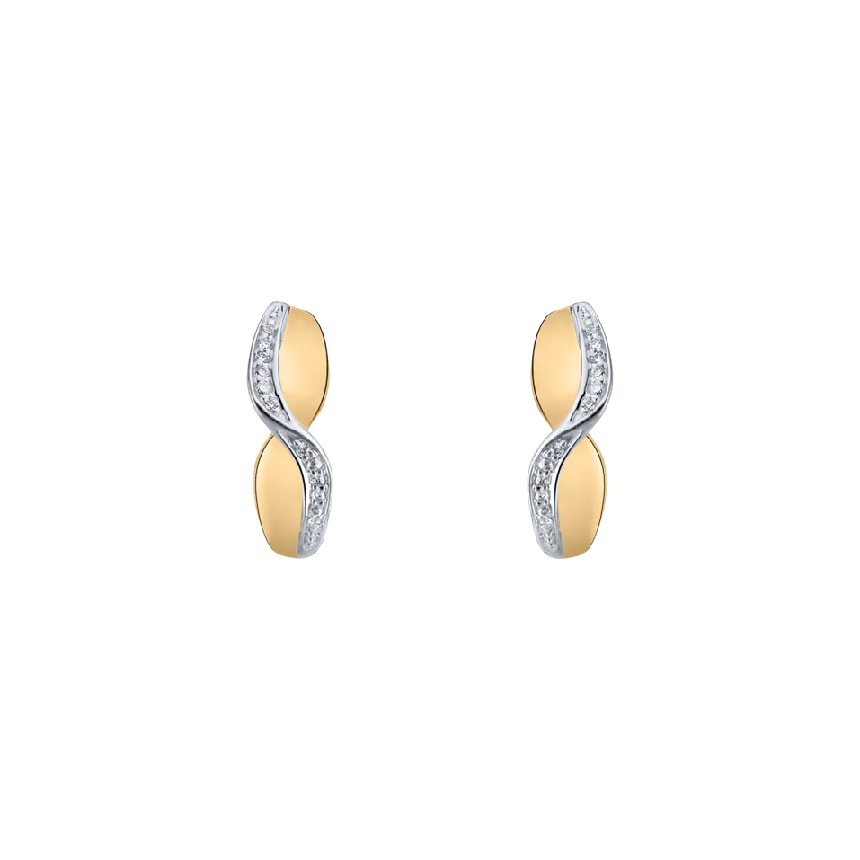 Náušnice s diamantmi Infinite Style