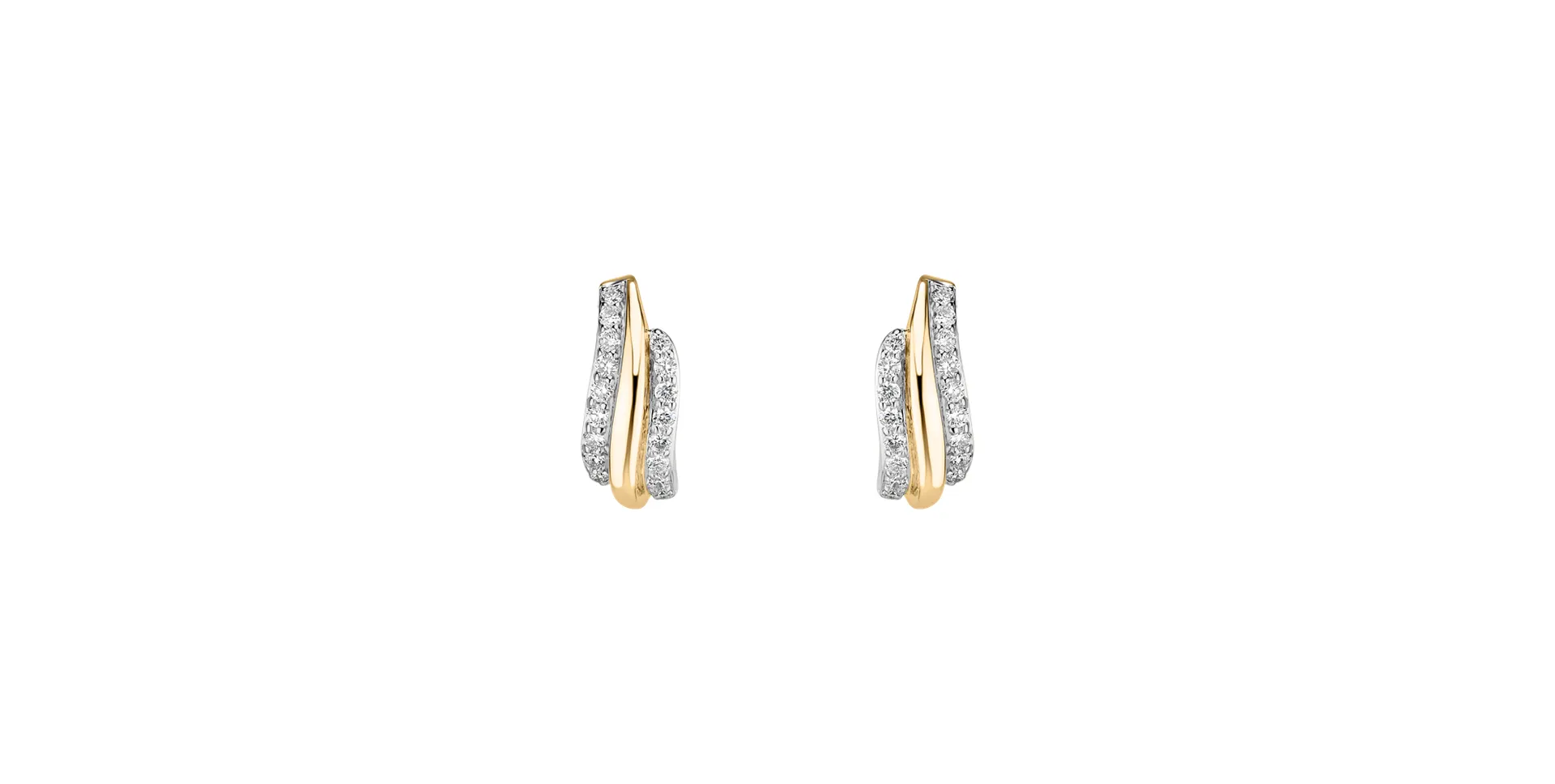 Náušnice s diamantmi Sparkling Sea