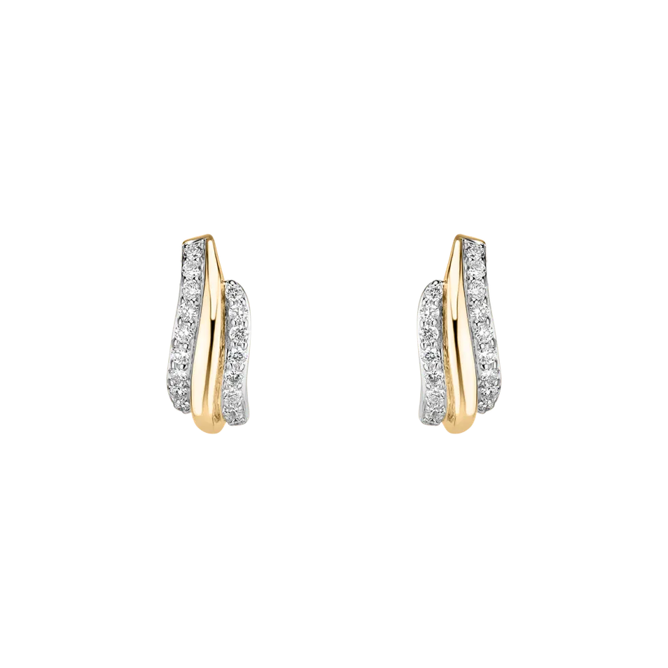 Náušnice s diamantmi Sparkling Sea