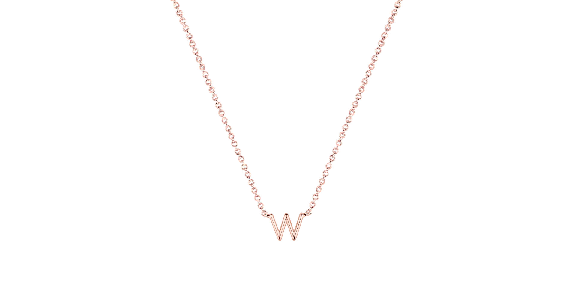 Náhrdelník s diamantom Round Line W