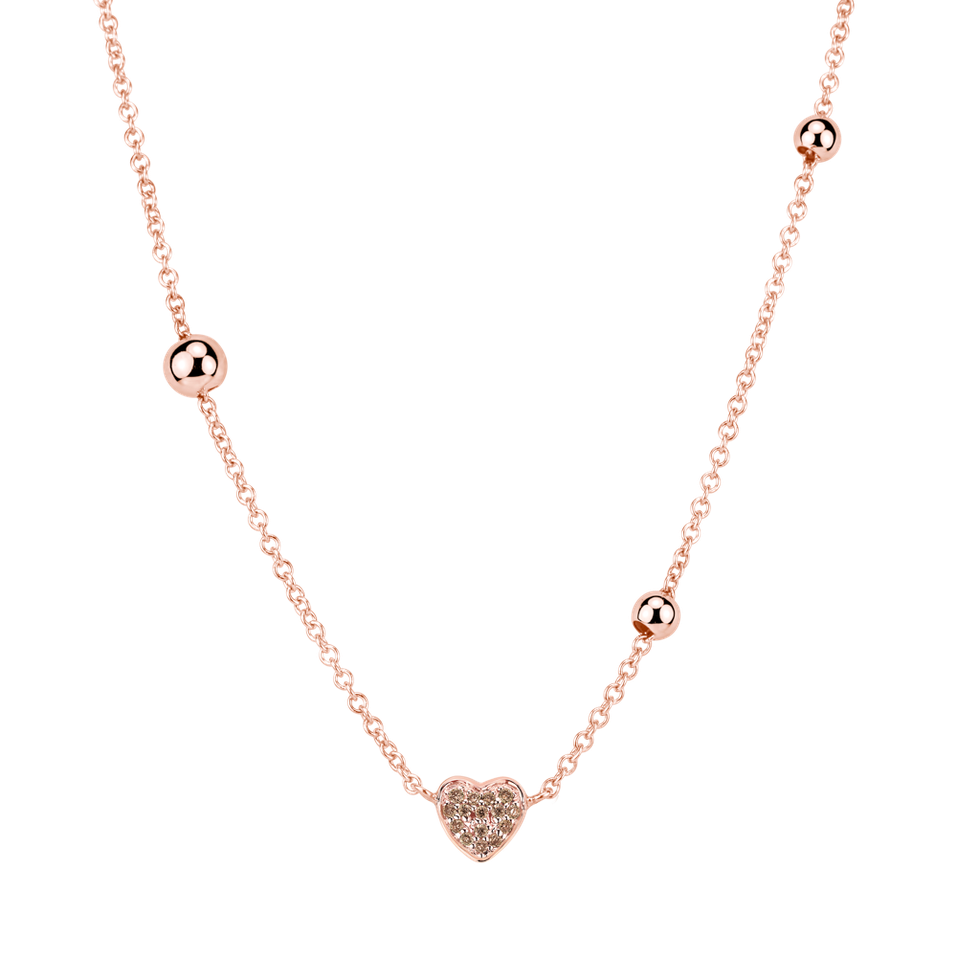 Náhrdelník s diamantmi Tender Heart