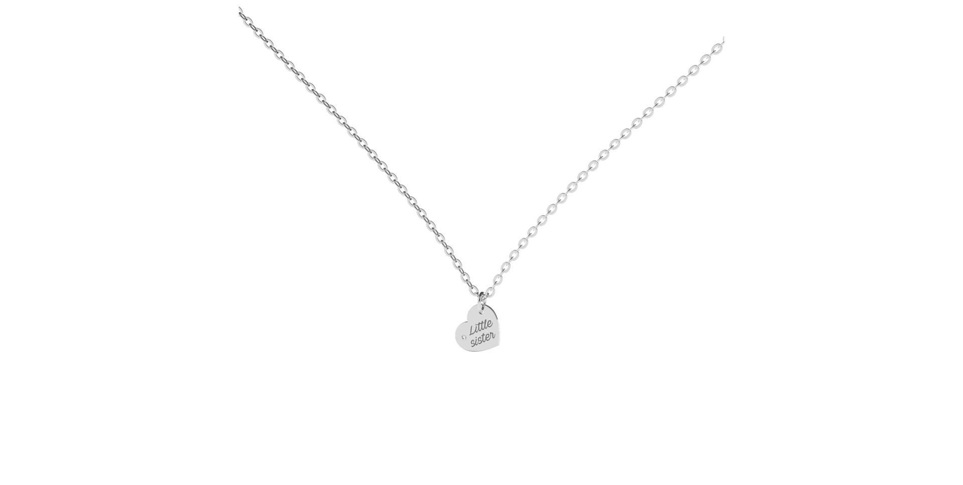 Náhrdelník s diamantom Little Sister