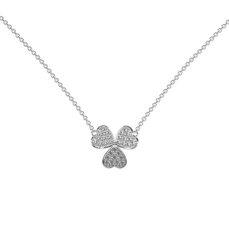 Náhrdelník s diamantmi Trefoil