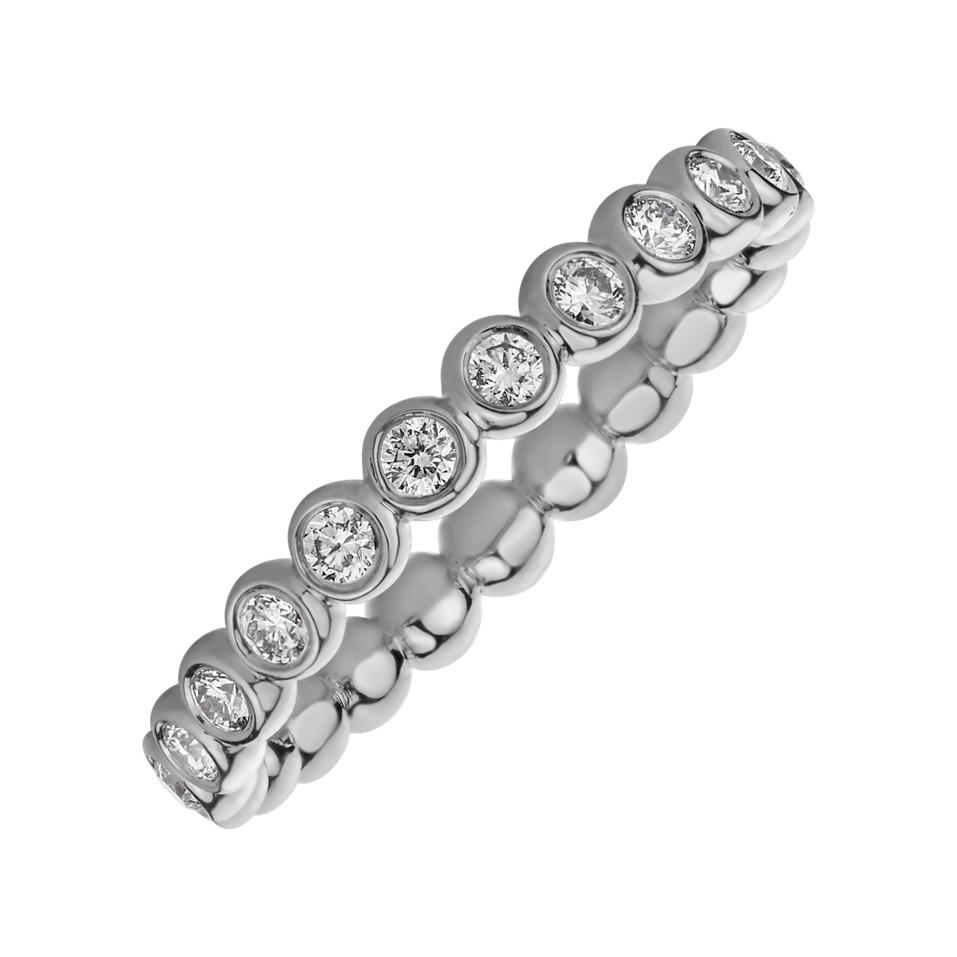 Prsteň s diamantmi Lightning Dots