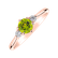 Prsteň s diamantmi a peridotom Midnight Serenity2