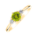 Prsteň s diamantmi a peridotom Midnight Serenity2
