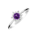 Prsteň s diamantmi a ametystom brazil Glowing Starlet2