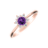 Prsteň s diamantmi a ametystom brazil Glowing Starlet2