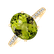 Prsteň s diamantmi a peridotom Playful Glamour2