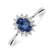Prsteň s diamantmi a zafírom Princess2