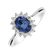 Prsteň s diamantmi a zafírom Princess2