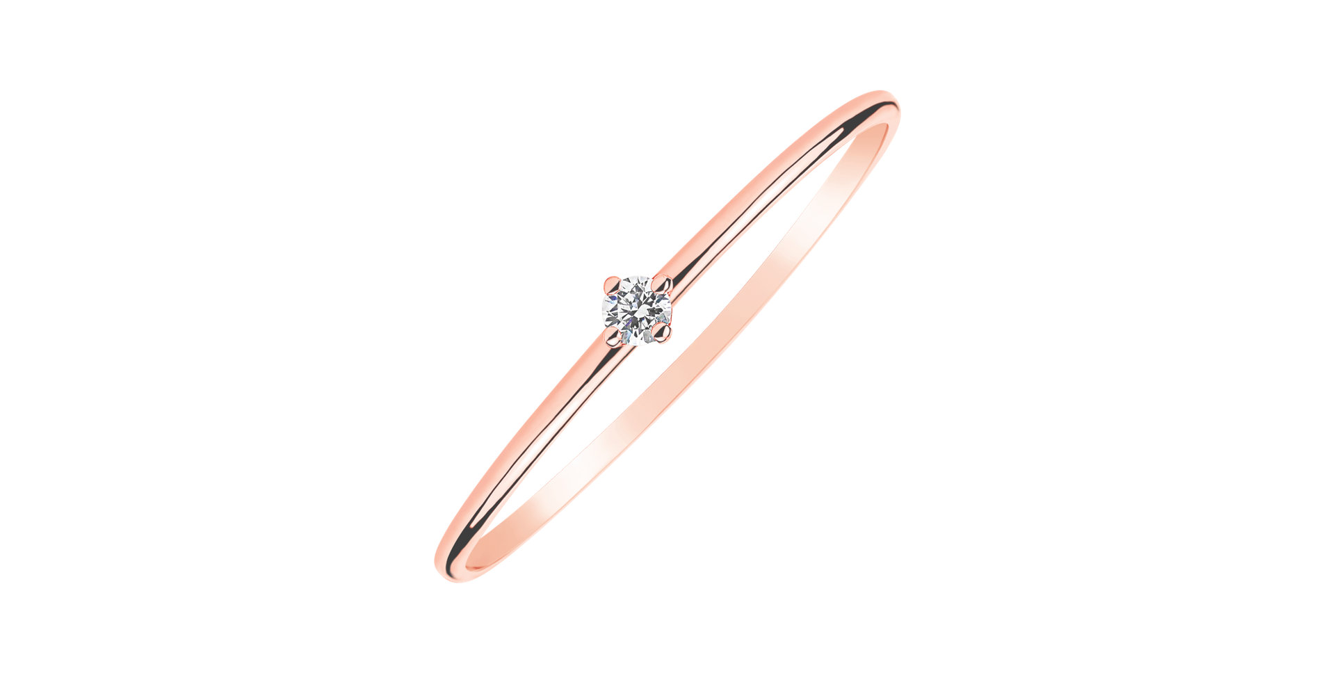 Prsteň s diamantom Tango