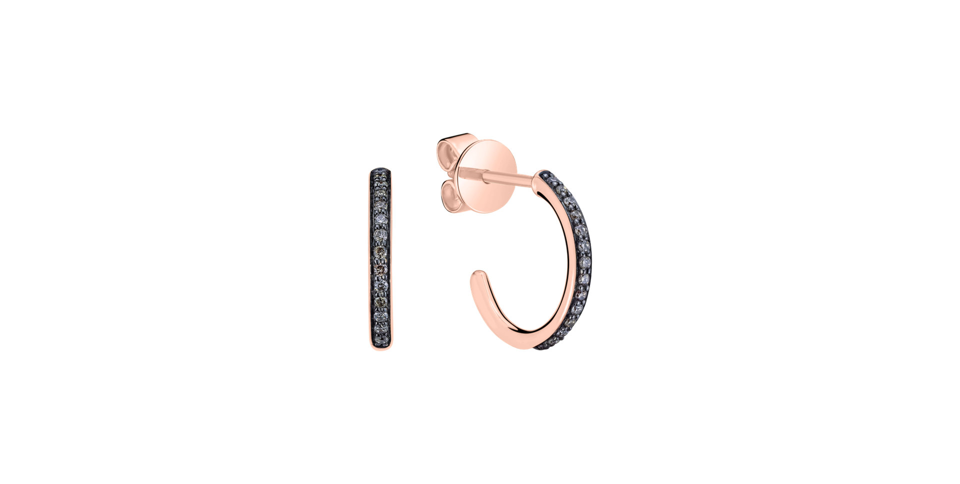 Náušnice s diamantmi Creolyn