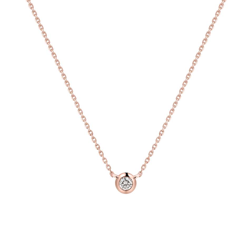 Náhrdelník s diamantom Sparkling Drop