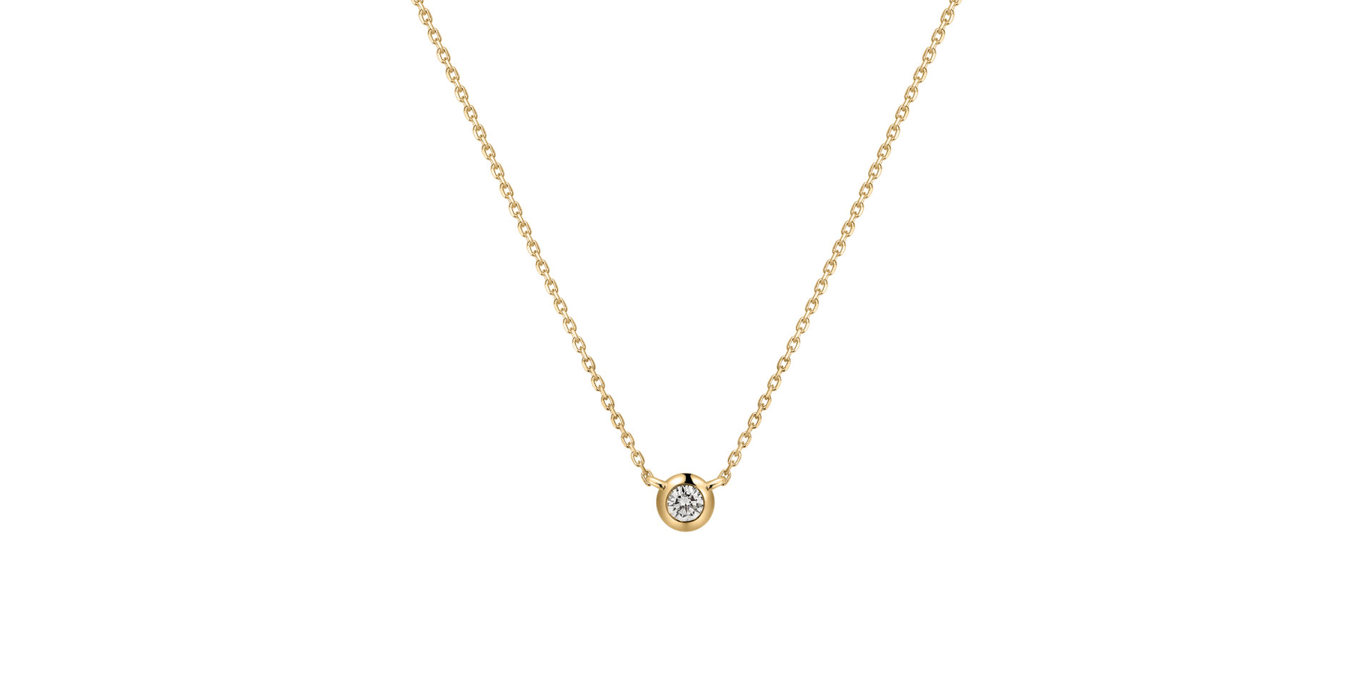 Náhrdelník s diamantom Sparkling Drop