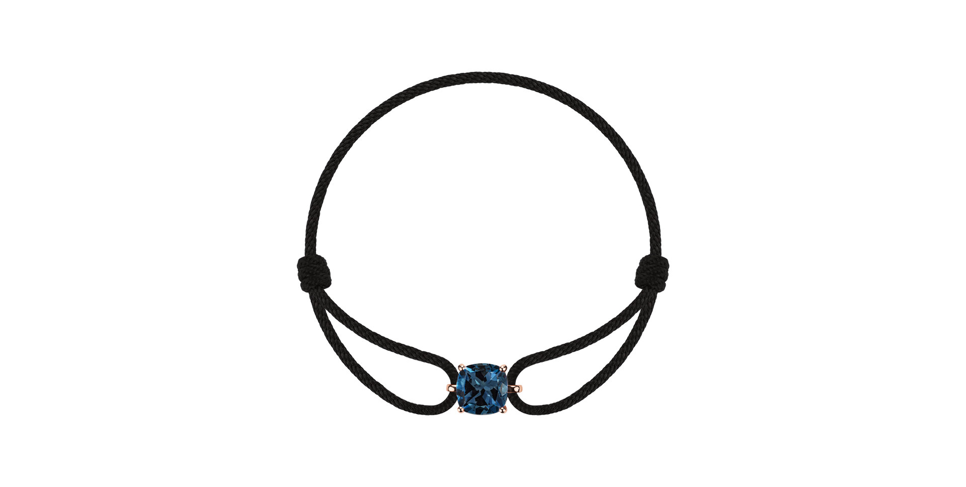 Náramok so šnúrkou a topazom london Faith