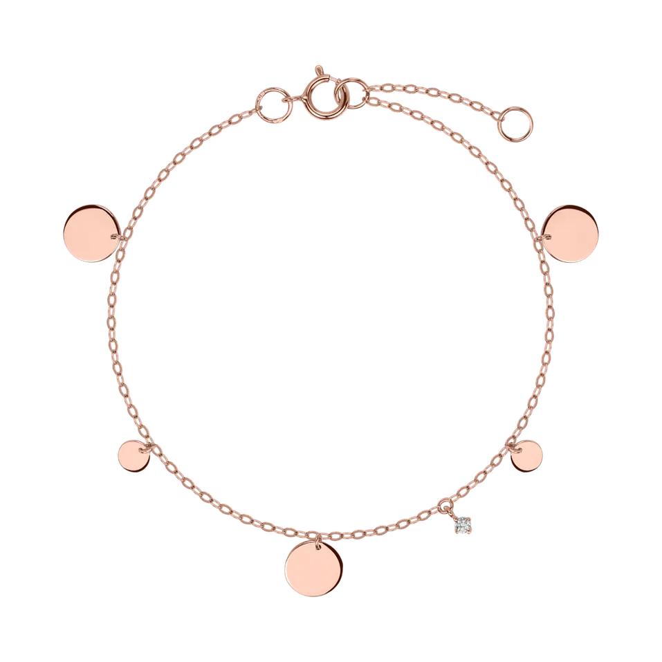 Náramok s diamantom Dotted Joy