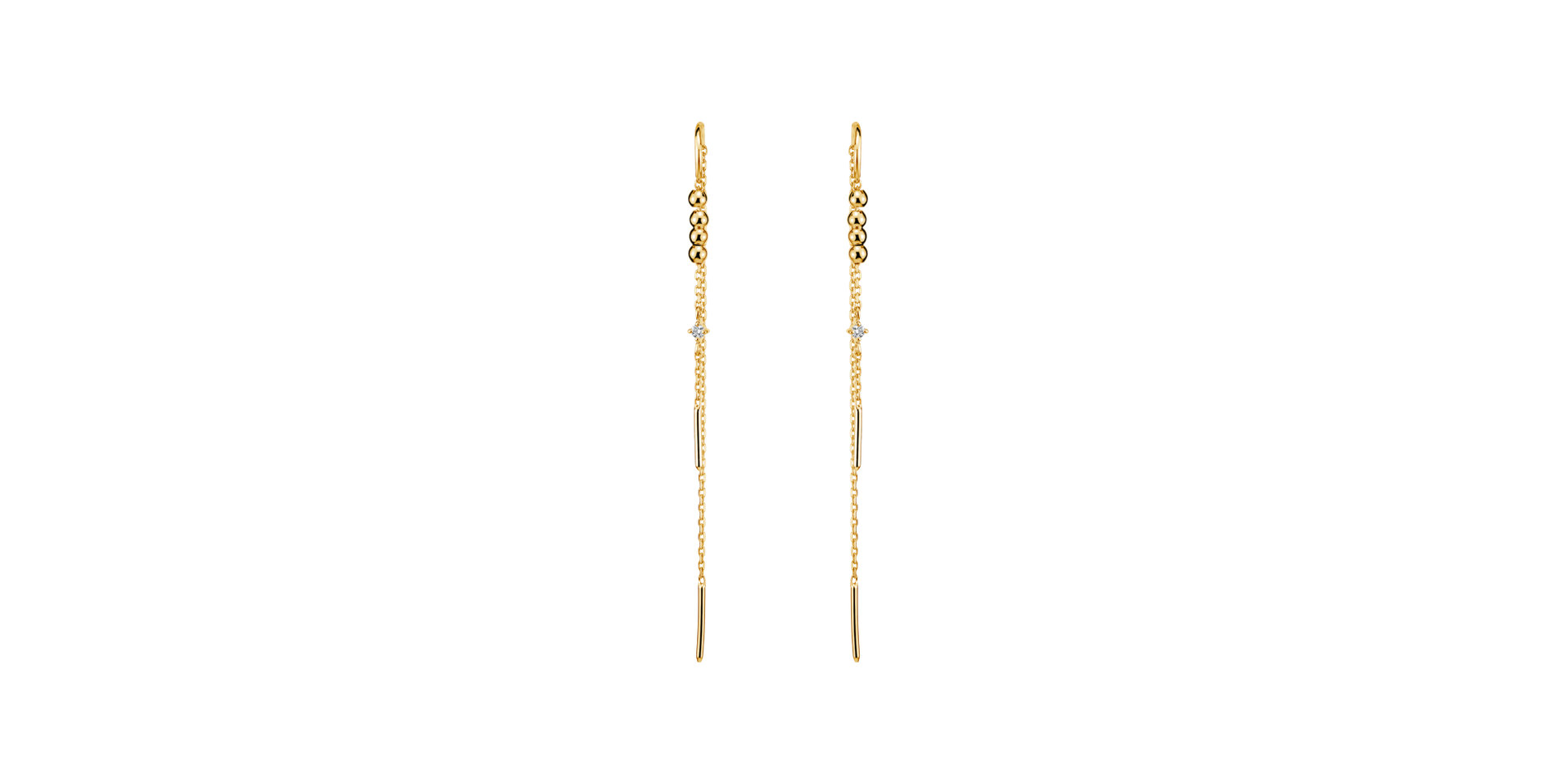 Náušnice s diamantom Jazz