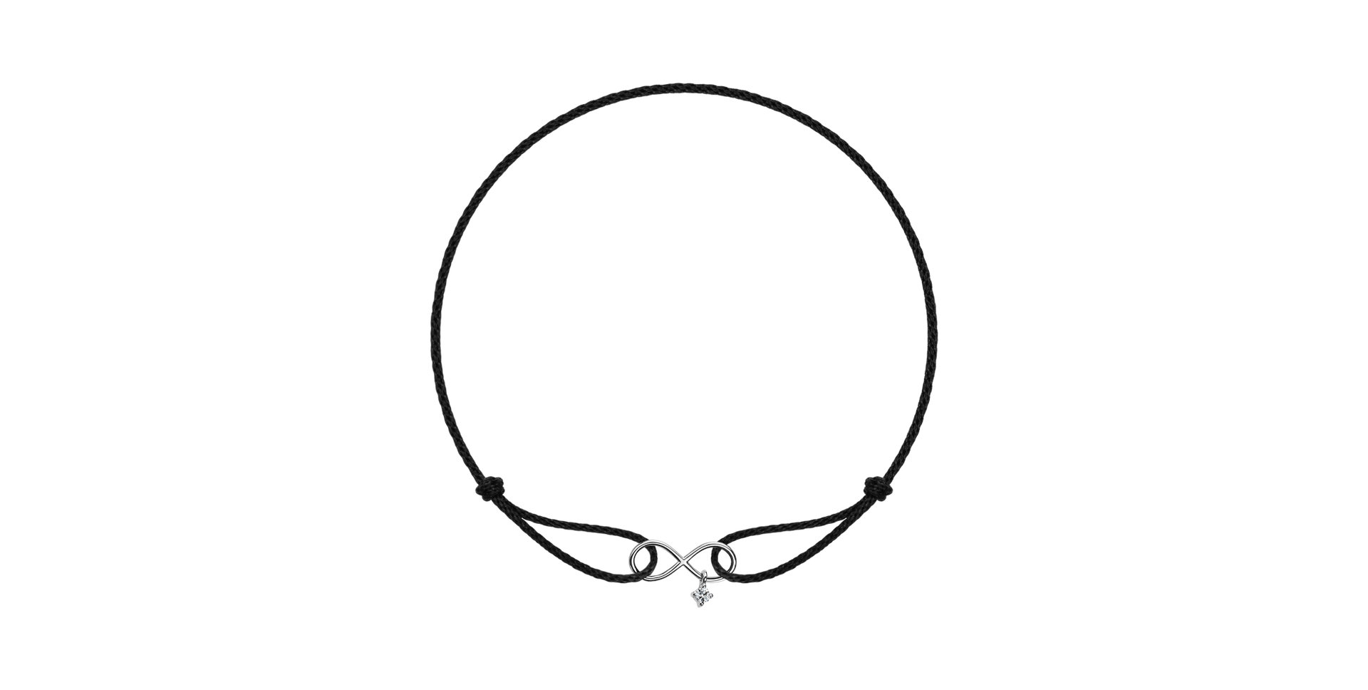 Náramok s diamantom Infinity Bond