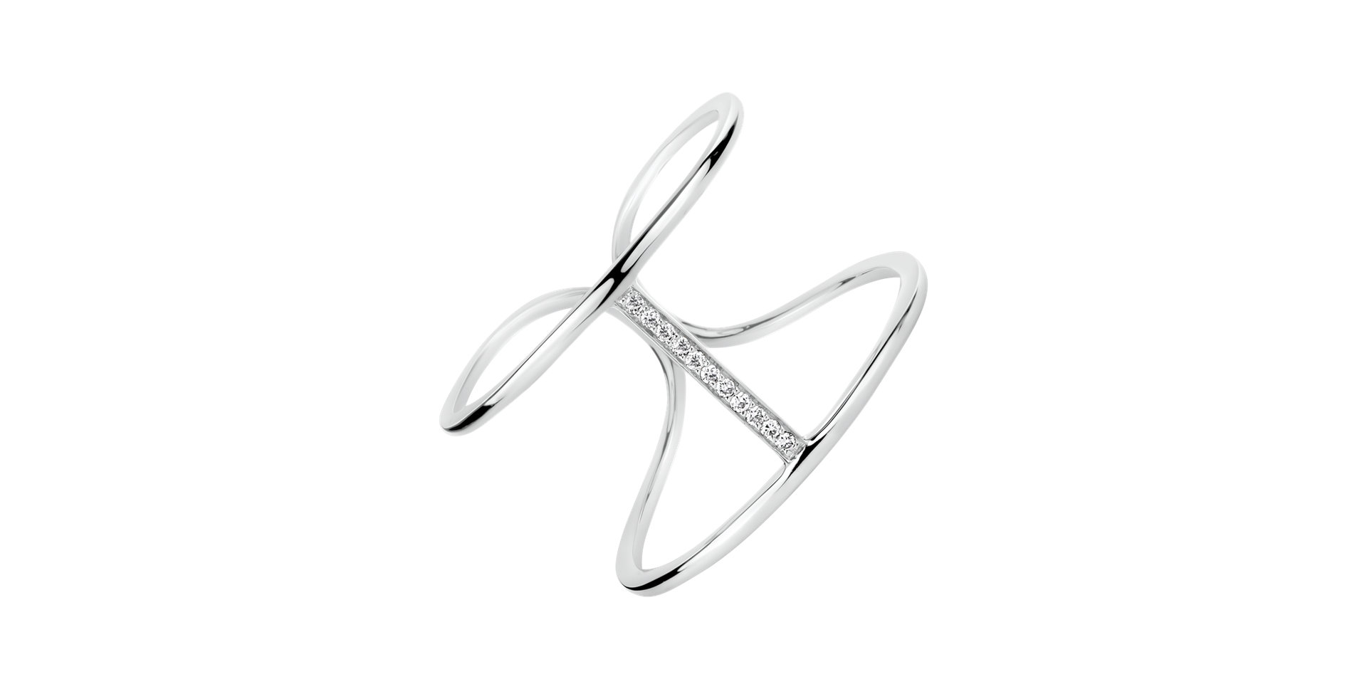 Prsteň s diamantmi Simply Luxury