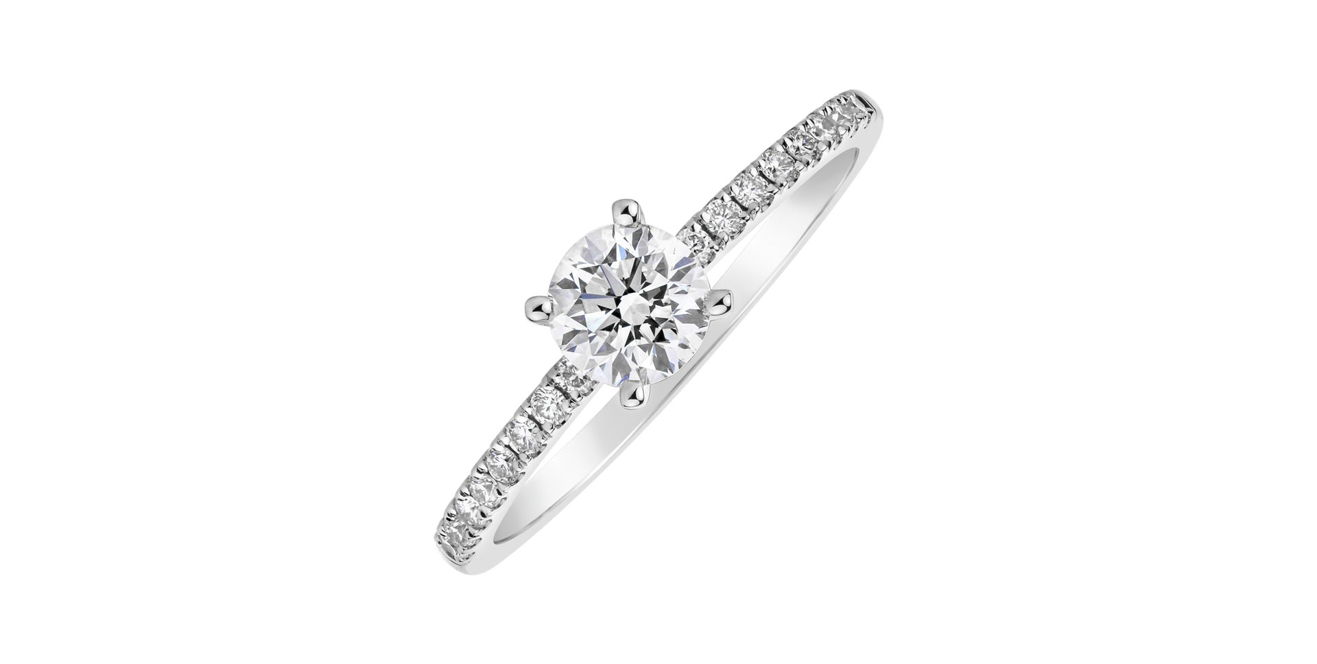 Prsteň s diamantmi Gem Simplicity