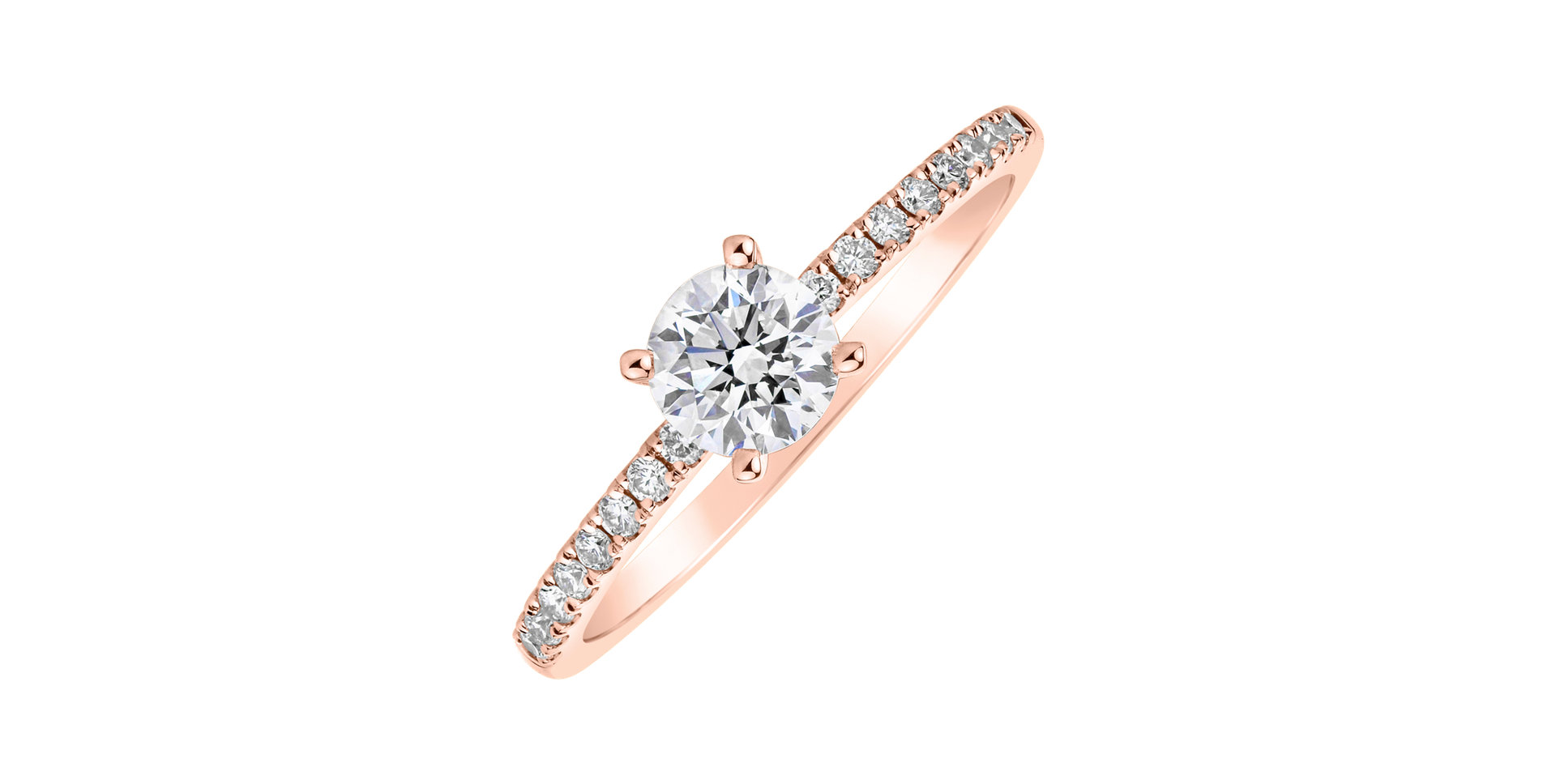 Prsteň s diamantmi Gem Simplicity