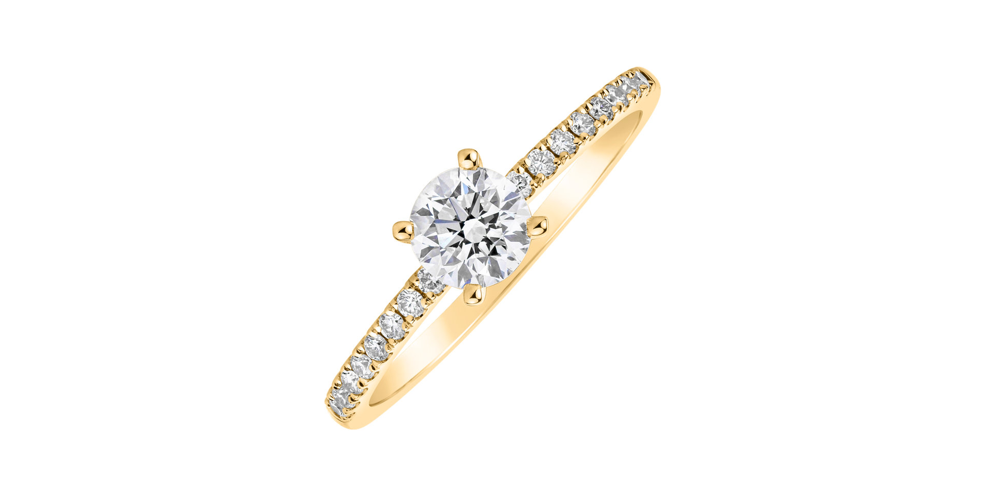 Prsteň s diamantmi Gem Simplicity