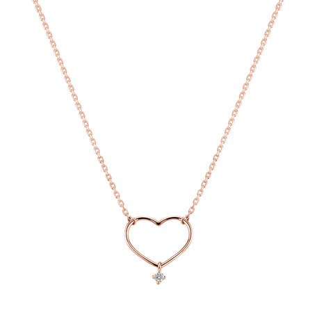 Náhrdelník s diamantom Eternal Heart