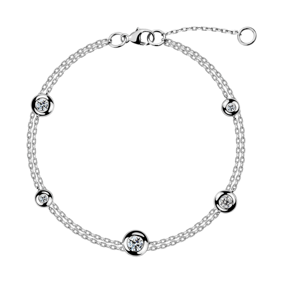 Náramok s diamantmi Love Points