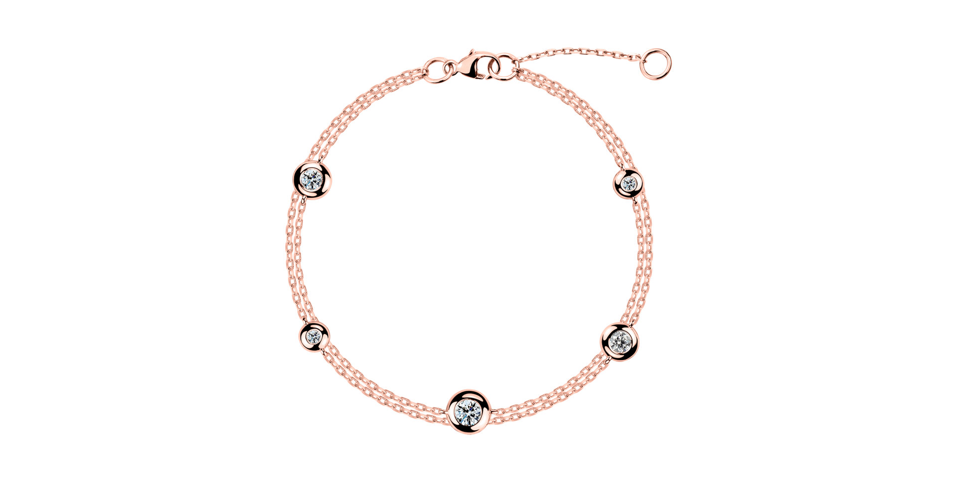 Náramok s diamantmi Love Points