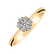 Prsteň s diamantmi Shiny Flower2