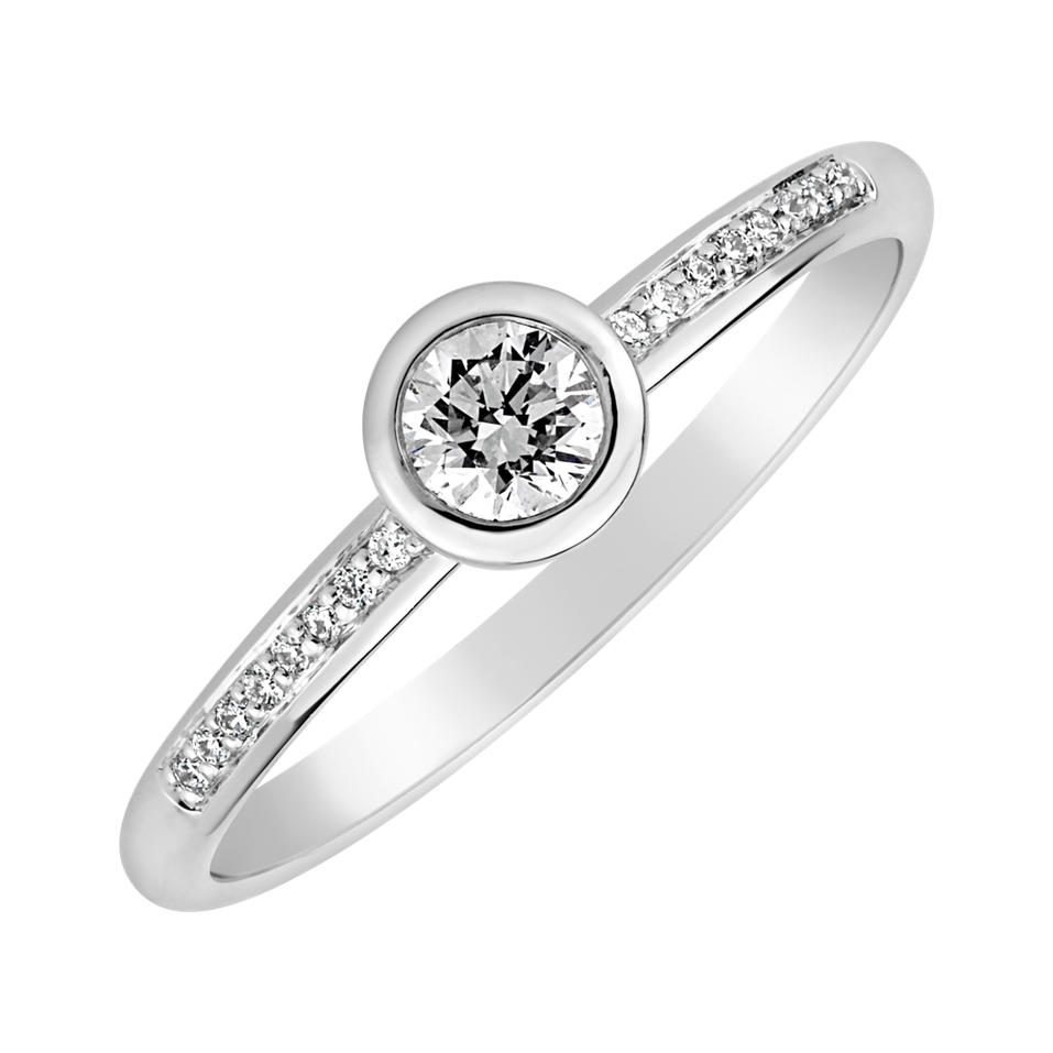 Prsteň s diamantmi Elegance